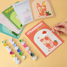 Load image into Gallery viewer, Mini Paint by Numbers Set 5.9"x7.9" (6 pieces) - Sip in Style