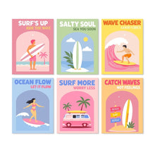Load image into Gallery viewer, Mini Paint by Numbers Set 5.9"x7.9" (6 pieces) - Seaside Wanderlust Figured'Art