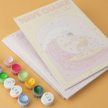 Load image into Gallery viewer, Mini Paint by Numbers Set 5.9"x7.9" (6 pieces) - Seaside Wanderlust