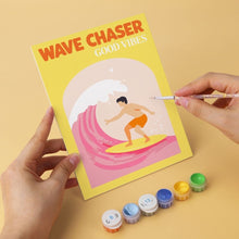 Load image into Gallery viewer, Mini Paint by Numbers Set 5.9"x7.9" (6 pieces) - Seaside Wanderlust