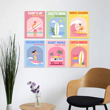 Load image into Gallery viewer, Mini Paint by Numbers Set 5.9"x7.9" (6 pieces) - Seaside Wanderlust
