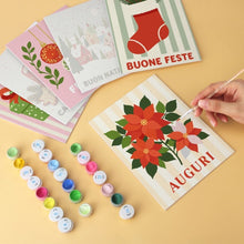 Load image into Gallery viewer, Mini Paint by Numbers Set 5.9"x7.9" (6 pieces) - Warm Wishes Collection