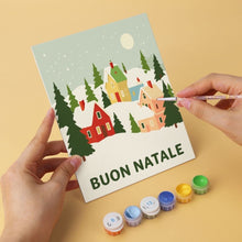 Load image into Gallery viewer, Mini Paint by Numbers Set 5.9"x7.9" (6 pieces) - Warm Wishes Collection