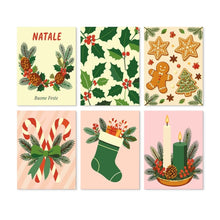 Load image into Gallery viewer, Mini Paint by Numbers Set 5.9"x7.9" (6 pieces) - Christmas Details Figured'Art