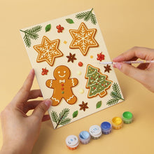 Load image into Gallery viewer, Mini Paint by Numbers Set 5.9"x7.9" (6 pieces) - Christmas Details