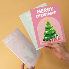 Load image into Gallery viewer, Mini Paint by Numbers Set 5.9"x7.9" (6 pieces) - Christmas Cheer 1