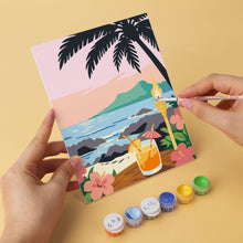 Load image into Gallery viewer, Mini Paint by Numbers Set 5.9"x7.9" (6 pieces) - Endless Summer