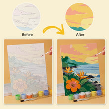 Load image into Gallery viewer, Mini Paint by Numbers Set 5.9"x7.9" (6 pieces) - Endless Summer