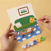 Load image into Gallery viewer, Mini Paint by Numbers Set 5.9"x7.9" (6 pieces) - Home Corners