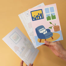 Load image into Gallery viewer, Mini Paint by Numbers Set 5.9"x7.9" (6 pieces) - Home Corners