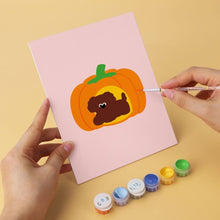Load image into Gallery viewer, Mini Paint by Numbers Set 5.9"x7.9" (6 pieces) - Fluffy Friends