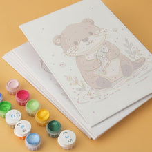 Load image into Gallery viewer, Mini Paint by Numbers Set 5.9"x7.9" (6 pieces) - Playful Pups