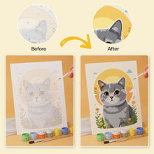 Load image into Gallery viewer, Mini Paint by Numbers Set 5.9"x7.9" (6 pieces) - Animal Portraits