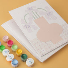 Load image into Gallery viewer, Mini Paint by Numbers Set 5.9"x7.9" (6 pieces) - Pattern and Petals