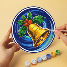 Load image into Gallery viewer, Mini Paint by Numbers Set - Discs Ø7.9" (6 pieces) - Winter Wonders