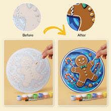 Load image into Gallery viewer, Mini Paint by Numbers Set - Discs Ø7.9" (6 pieces) - Winter Wonders