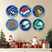 Load image into Gallery viewer, Mini Paint by Numbers Set - Discs Ø7.9" (6 pieces) - Winter Wonders