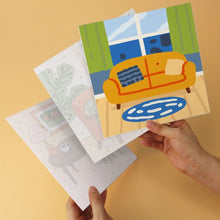 Load image into Gallery viewer, Mini Paint by Numbers Set 7.9"x7.9" (6 pieces) - Charming Rooms