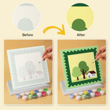 Load image into Gallery viewer, Mini Paint by Numbers Set 7.9"x7.9" (6 pieces) - Nature Stamp Collection