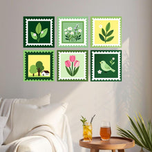 Load image into Gallery viewer, Mini Paint by Numbers Set 7.9"x7.9" (6 pieces) - Nature Stamp Collection