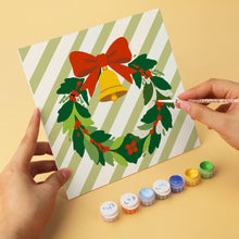 Load image into Gallery viewer, Mini Paint by Numbers Set 7.9"x7.9" (6 pieces) - Merry Traditions