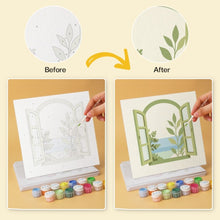 Load image into Gallery viewer, Mini Paint by Numbers Set 7.9"x7.9" (6 pieces) - Garden Whispers