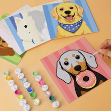 Load image into Gallery viewer, Mini Paint by Numbers Set 7.9"x7.9" (6 pieces) - Nice friends