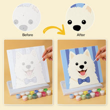 Load image into Gallery viewer, Mini Paint by Numbers Set 7.9"x7.9" (6 pieces) - Nice friends