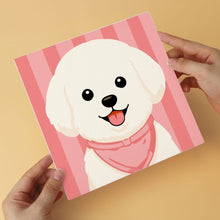 Load image into Gallery viewer, Mini Paint by Numbers Set 7.9"x7.9" (6 pieces) - Stylish Pup Gallery