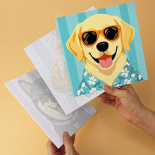 Load image into Gallery viewer, Mini Paint by Numbers Set 7.9"x7.9" (6 pieces) - Stylish Pup Gallery