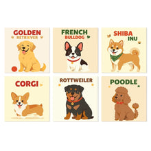 Load image into Gallery viewer, Mini Paint by Numbers Set 7.9"x7.9" (6 pieces) - Canine Classics Figured'Art