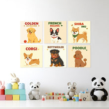 Load image into Gallery viewer, Mini Paint by Numbers Set 7.9"x7.9" (6 pieces) - Canine Classics