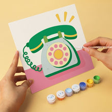 Load image into Gallery viewer, Mini Paint by Numbers Set 7.9"x7.9" (6 pieces) - Sixties Charm