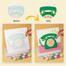 Load image into Gallery viewer, Mini Paint by Numbers Set 7.9"x7.9" (6 pieces) - Sixties Charm