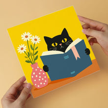 Load image into Gallery viewer, Mini Paint by Numbers Set 7.9"x7.9" (6 pieces) - Literary Cats