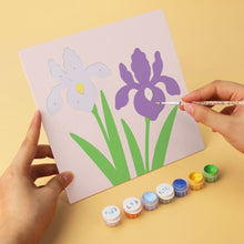 Load image into Gallery viewer, Mini Paint by Numbers Set 7.9"x7.9" (6 pieces) - Pastel Petals