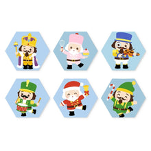 Load image into Gallery viewer, Mini Paint by Numbers Set - Hexagons (6 pieces) - Merry Little Characters Figured'Art