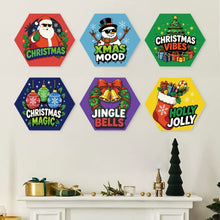 Load image into Gallery viewer, Mini Paint by Numbers Set - Hexagons (6 pieces) - Christmas Mood