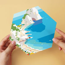Load image into Gallery viewer, Mini Paint by Numbers Set - Hexagons (6 pieces) - Blue and White Escape