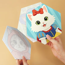 Load image into Gallery viewer, Mini Paint by Numbers Set - Hexagons (6 pieces) - Costume Cat Friends