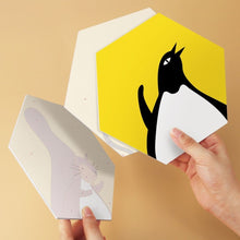 Load image into Gallery viewer, Mini Paint by Numbers Set - Hexagons (6 pieces) - Wildlife Shapes