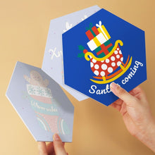 Load image into Gallery viewer, Mini Paint by Numbers Set - Hexagons (6 pieces) - Ho Ho Holiday