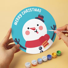 Load image into Gallery viewer, Mini Paint by Numbers Set - Discs Ø7.9" (6 pieces) - Festive Whimsy