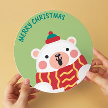 Load image into Gallery viewer, Mini Paint by Numbers Set - Discs Ø7.9" (6 pieces) - Festive Whimsy