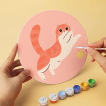 Load image into Gallery viewer, Mini Paint by Numbers Set - Discs Ø7.9" (6 pieces) - The Curious Cats