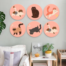 Load image into Gallery viewer, Mini Paint by Numbers Set - Discs Ø7.9" (6 pieces) - The Curious Cats