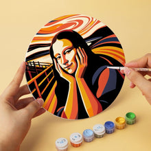 Load image into Gallery viewer, Mini Paint by Numbers Set - Discs Ø7.9" (6 pieces) - Artistic Icons