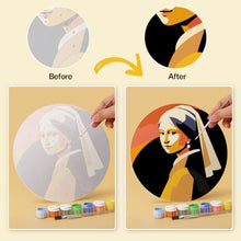 Load image into Gallery viewer, Mini Paint by Numbers Set - Discs Ø7.9" (6 pieces) - Artistic Icons