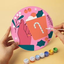 Load image into Gallery viewer, Mini Paint by Numbers Set - Discs Ø7.9" (6 pieces) - Merry Little Wonders