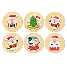 Load image into Gallery viewer, Mini Paint by Numbers Set - Discs Ø7.9" (6 pieces) - Holiday Magic Figured'Art